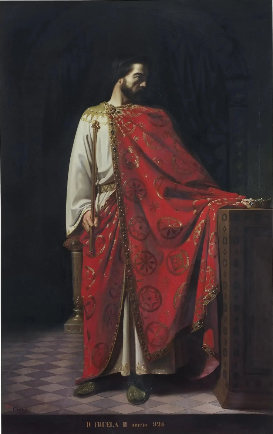 Fruela II of Asturias (King of Asturias from 910 to 925) - Léon Bonnat