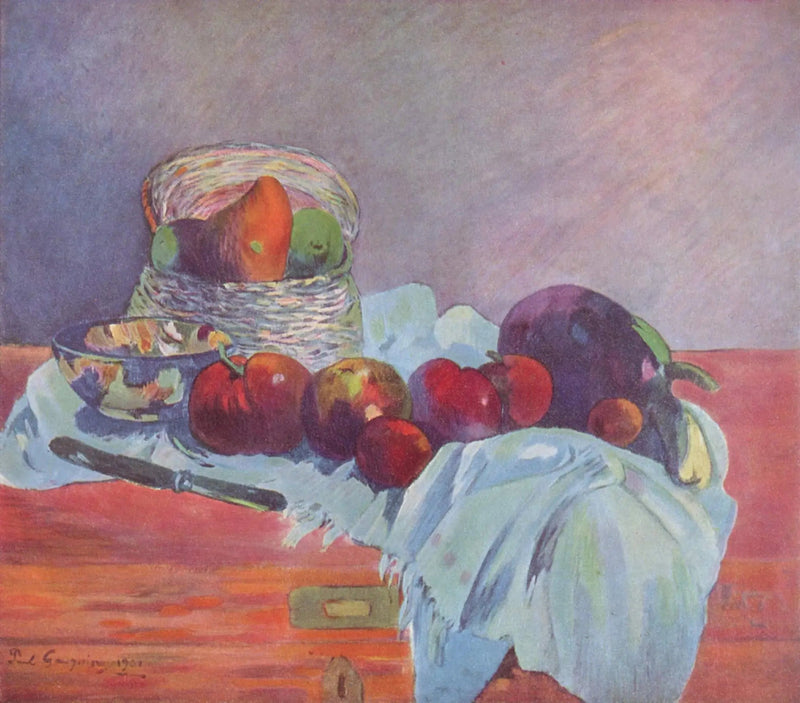 Fruits and Knife - Paul Gauguin