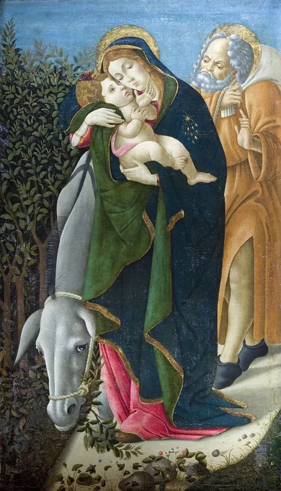 La Fuite en Égypte de Botticelli, musée Jacquemart-André – reproduction peinture à l’huile sur toile