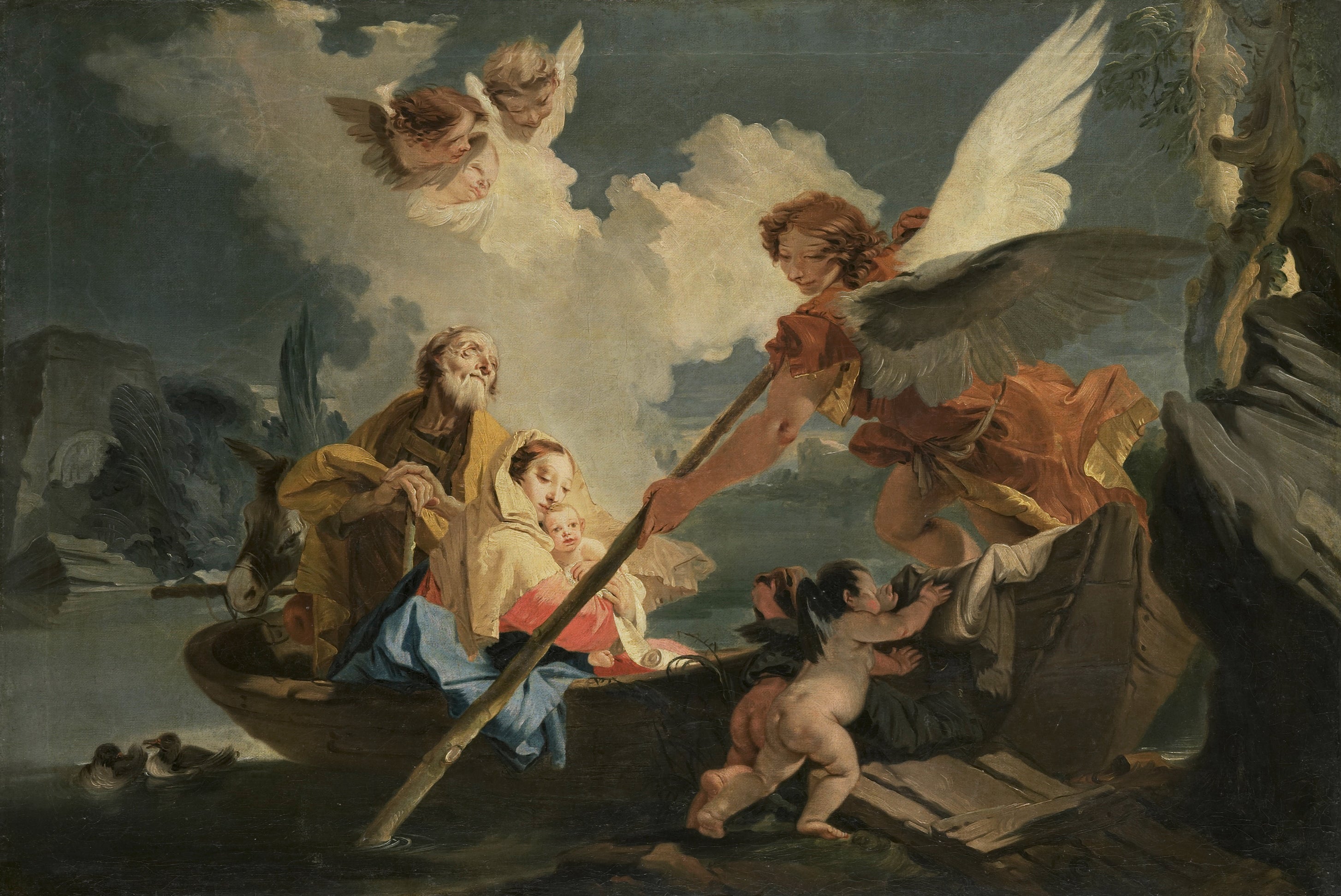 Flight into Egypt - Giovanni Battista Tiepolo