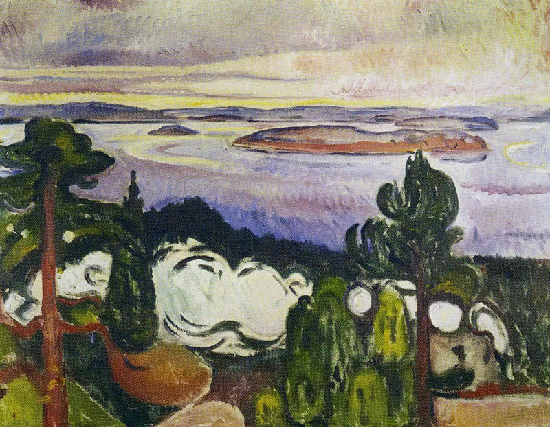 Train Smoke - Edvard Munch