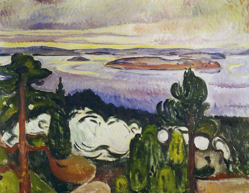 Train Smoke - Edvard Munch