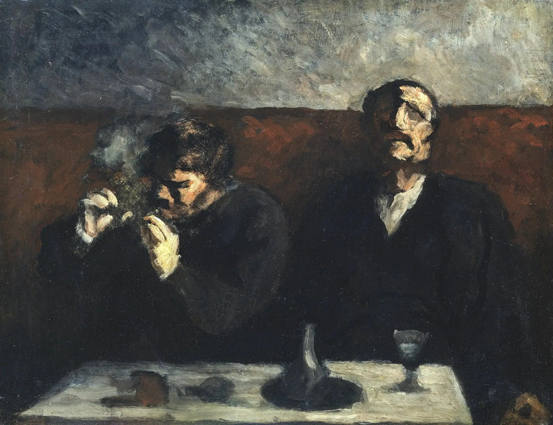 Absinthe Smoker and Drinker - Honoré Daumier