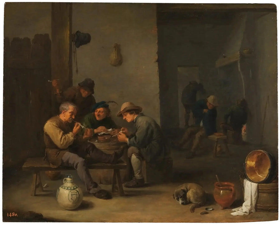 Smokers in a Tavern - David Teniers the Younger