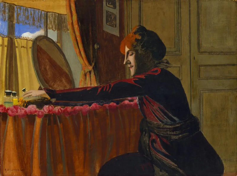 Gabrielle Vallotton at her dressing table - Félix Vallotton