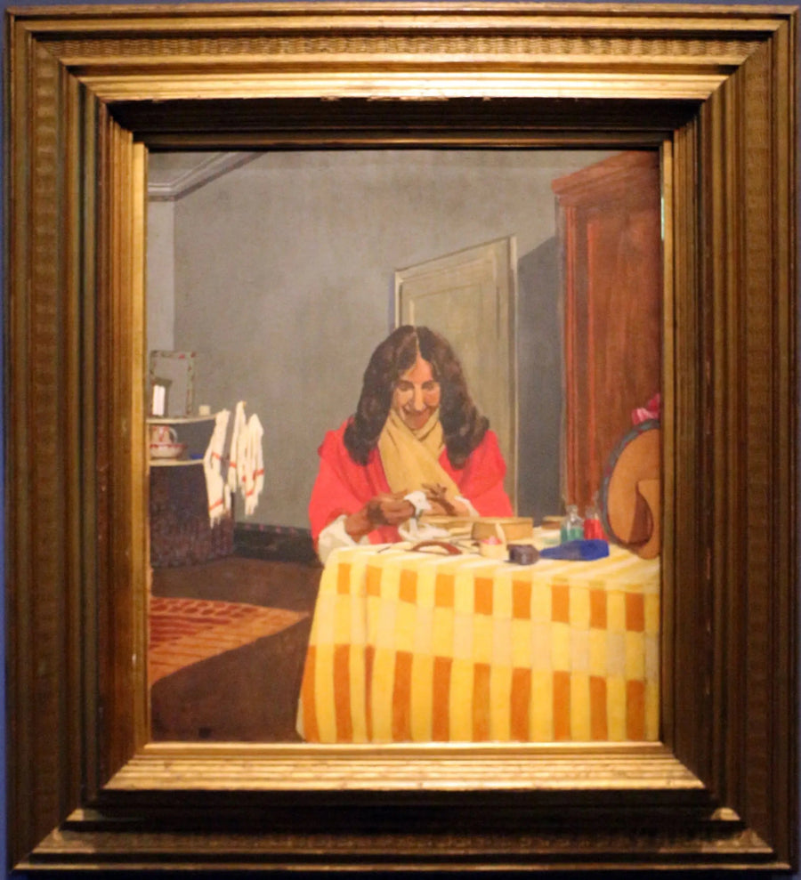 Gabrielle Vallotton se faisant les ongles - Félix Vallotton