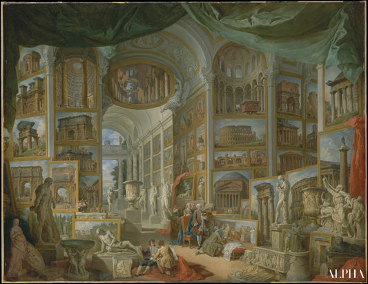 Galerie de vues de la Rome antique - Giovanni Paolo Panini - Reproductions de tableaux et peintures haut de gamme