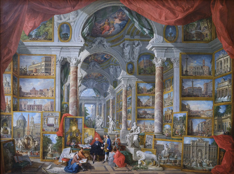 Gallery of Views of Modern Rome - Giovanni Paolo Panini