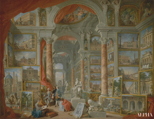 Galerie de vues de la Rome moderne - Giovanni Paolo Panini - Reproductions de tableaux et peintures haut de gamme