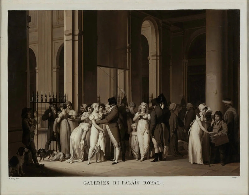 Galleries of the Palais-Royal - Louis-Léopold Boilly