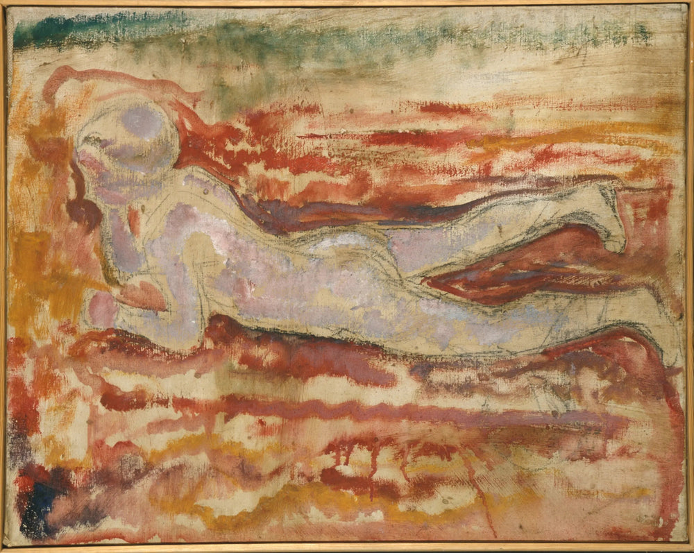 Garçon allongé sur son ventre - Edvard Munch image 1 reproduction artisanale de tableau