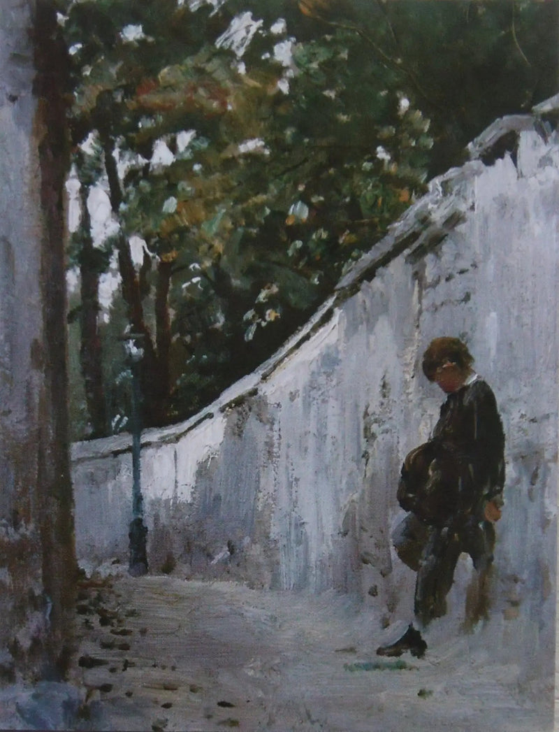 Boy on the Garden Wall. Montmartre - Ilya Repin