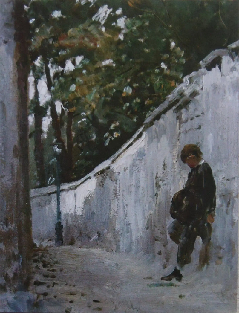 Boy on the Garden Wall. Montmartre - Ilya Repin