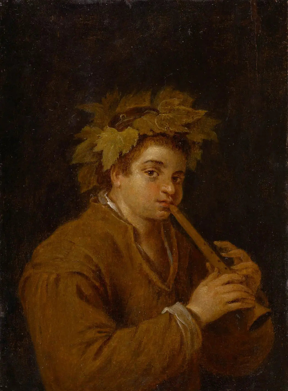 Garçon avec flûte - David Teniers le Jeune - Alpha Reproduction