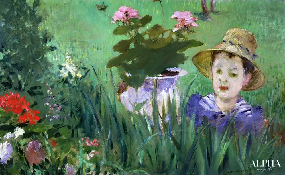 Garçon dans les fleurs - Edouard Manet - Reproductions de tableaux et peintures haut de gamme