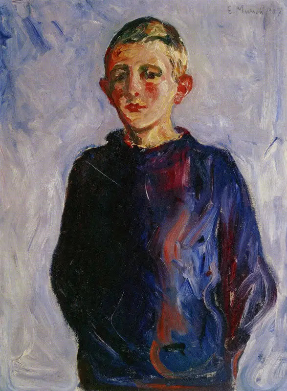 Boy from Warnemünde - Edvard Munch