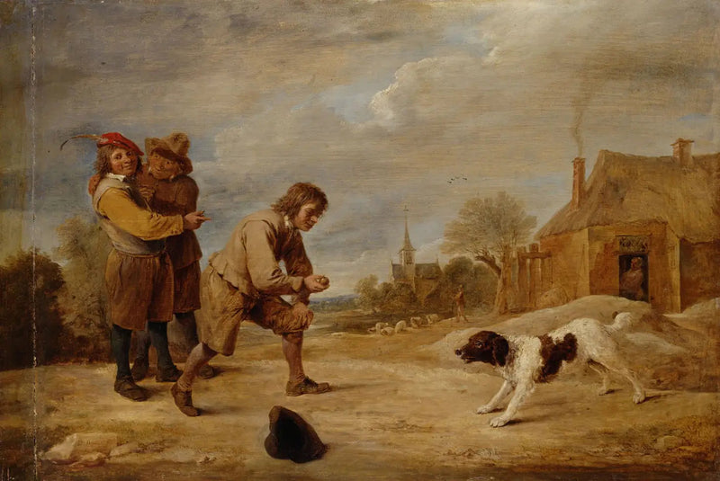 Peasant Boy with His Dog - David Teniers the Younger