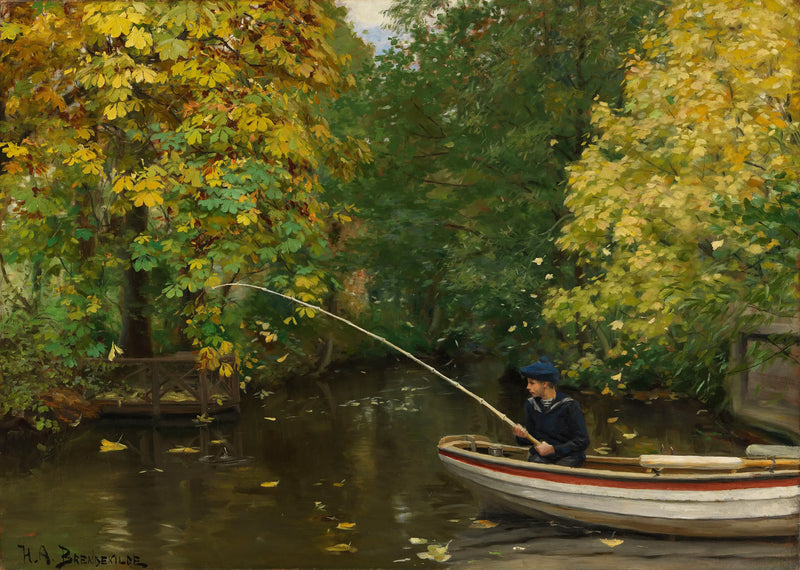 Boy Fisherman - H. A. Brendekilde