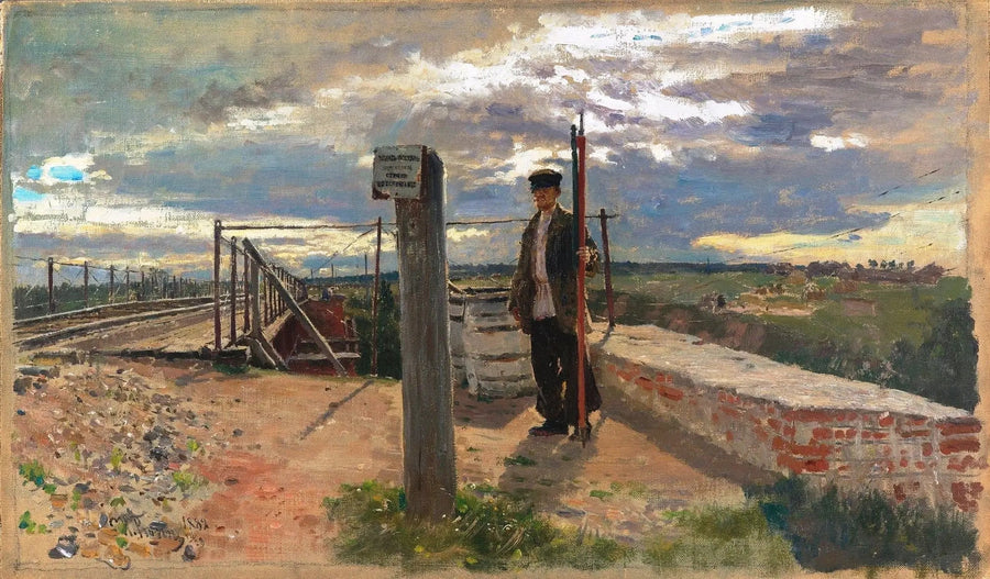 Railway Guard. Khotkovo - Ilya Repin