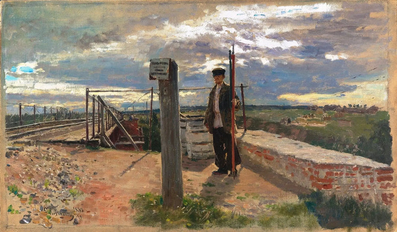 Railway Guard. Khotkovo - Ilya Repin