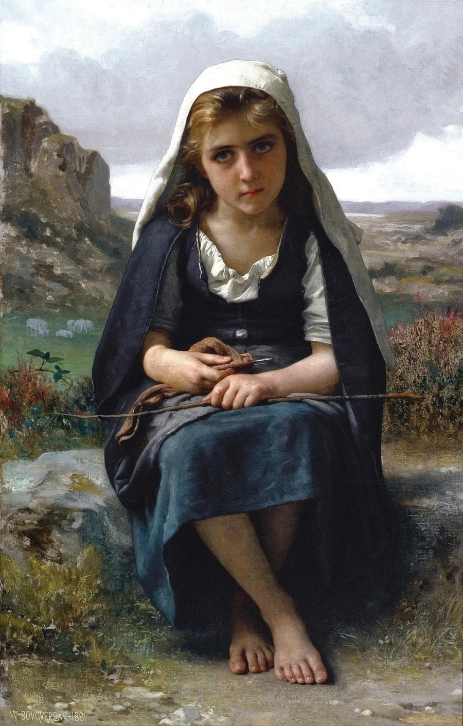 Shepherdess - Bouguereau