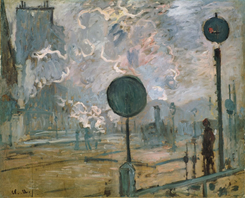 The Saint-Lazare Station, the Signals - Claude Monet