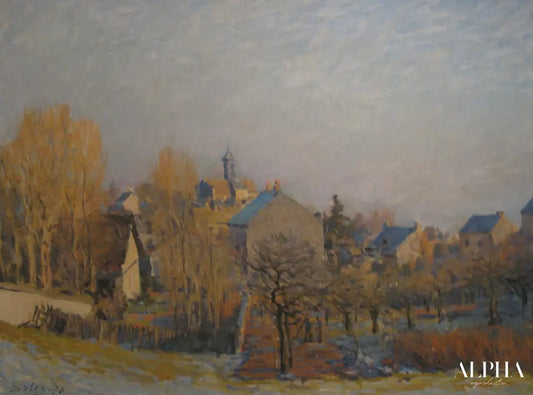 Gel à Louveciennes - Alfred Sisley - Reproductions de tableaux et peintures haut de gamme