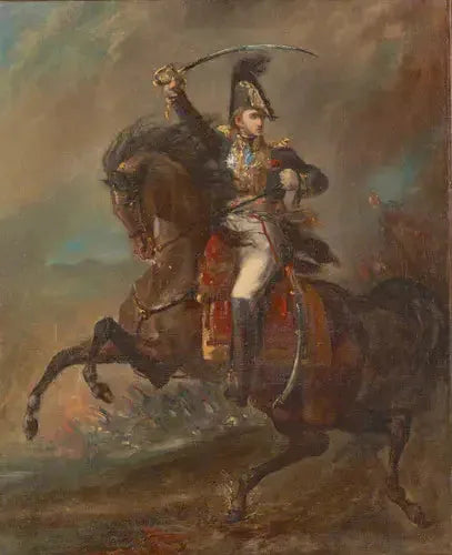 General of the First Empire Attacking the Enemy - Théodore Géricault