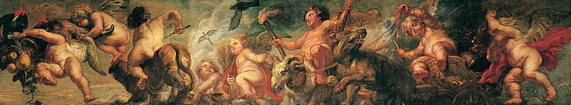 Geniuses playing with animals - Peter Paul Rubens