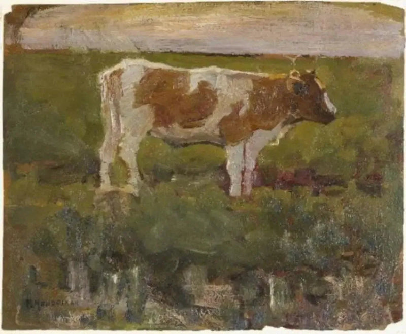 Brown and White Heifer - Piet Mondrian