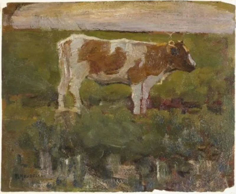 Brown and White Heifer - Piet Mondrian