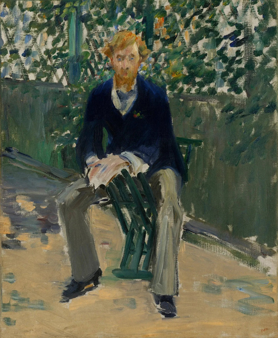 George Moore in the Artist's Garden - Édouard Manet