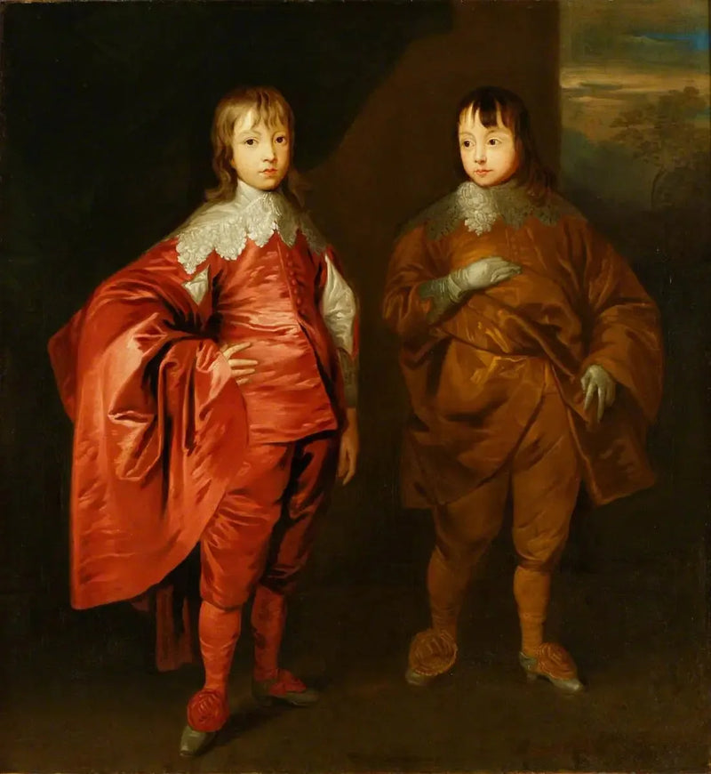 George Villiers (1628–1687), 2nd Duke of Buckingham, with his brother, Lord Francis Villiers (1629–1648) - Antoine van Dyck