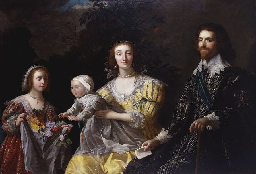 George Villiers, 1er duc de Buckingham (1592-1628) with his family - Gerrit van Honthorst