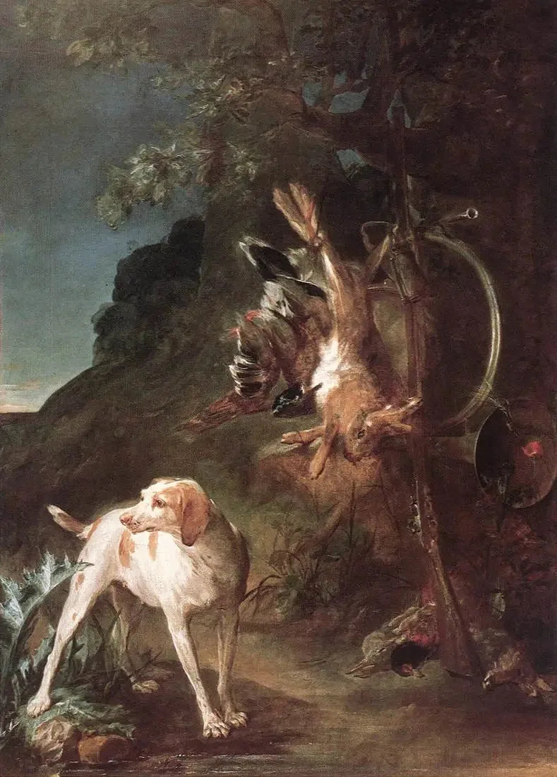 Dead Game and Hunting Dog - Jean Siméon Chardin