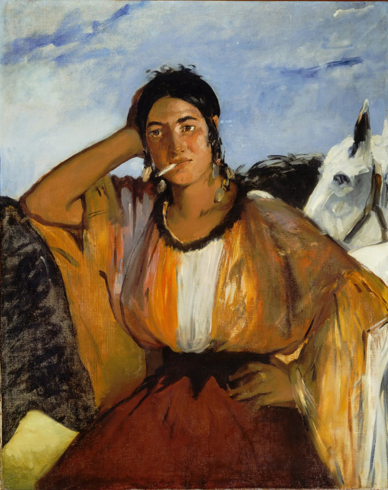 Gypsy with a cigarette - Édouard Manet