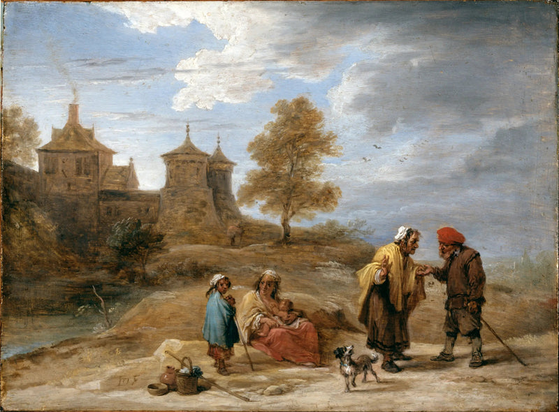 Gypsies in a Landscape - David Teniers the Younger