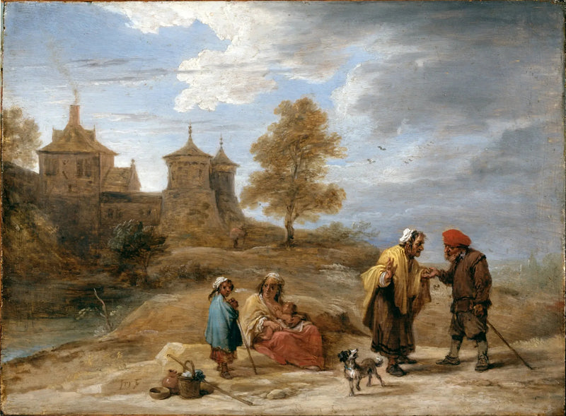 Gypsies in a Landscape - David Teniers the Younger