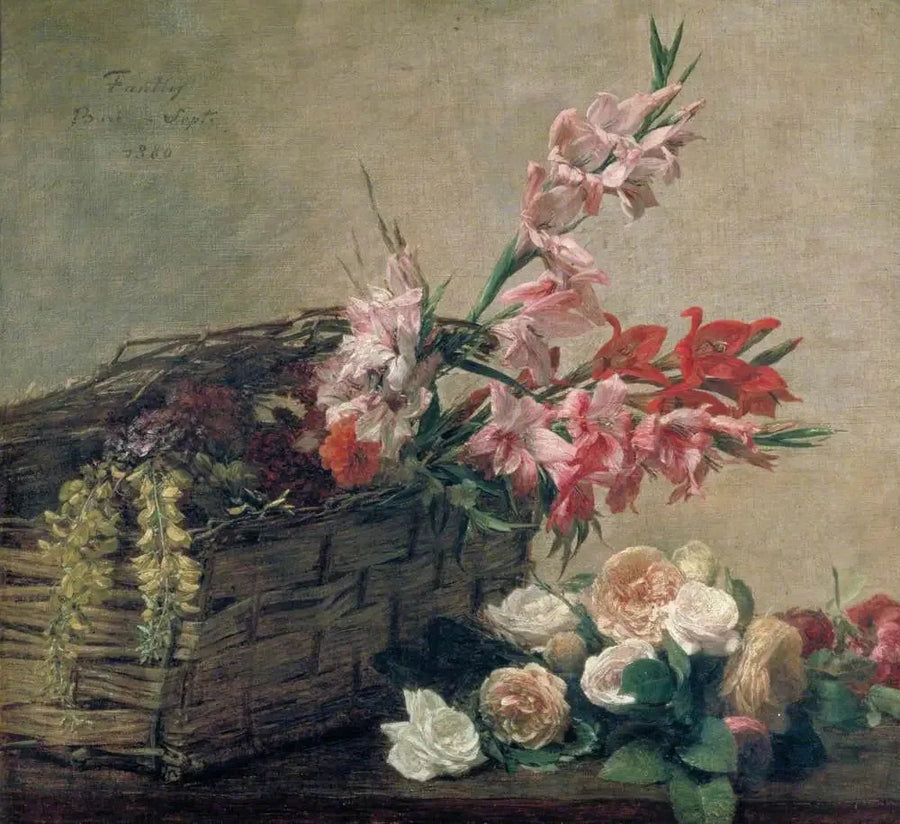 Gladioli and Roses - Henri Fantin-Latour