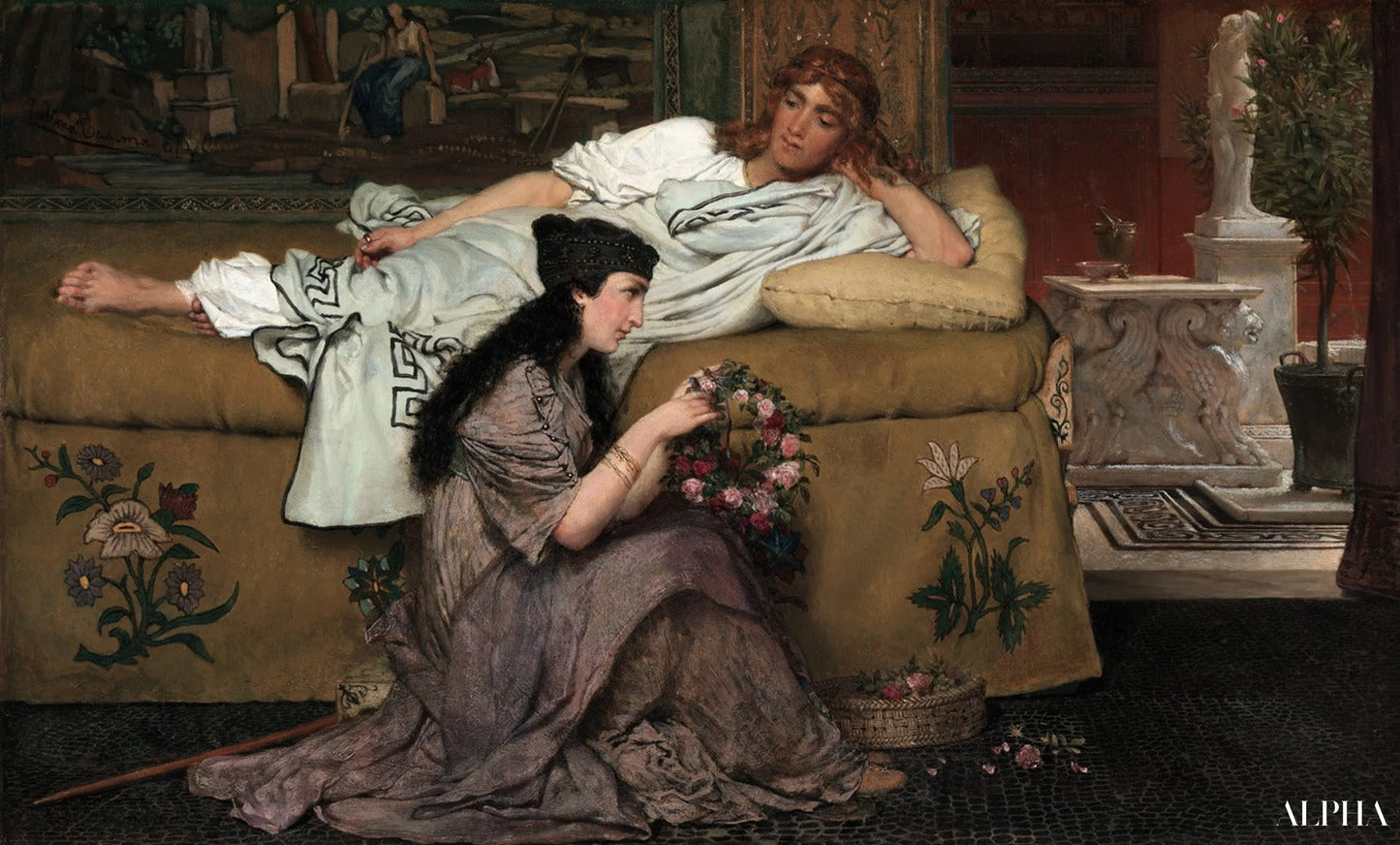 Glaucus and Nydia - Lawrence Alma-Tadema Reproductions of paintings in oil paint