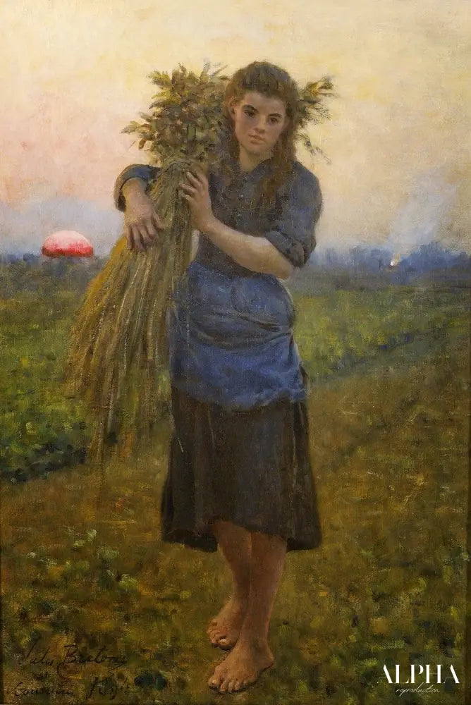 Gleaner - Jules Breton - Reproductions de tableaux et peintures haut de gamme