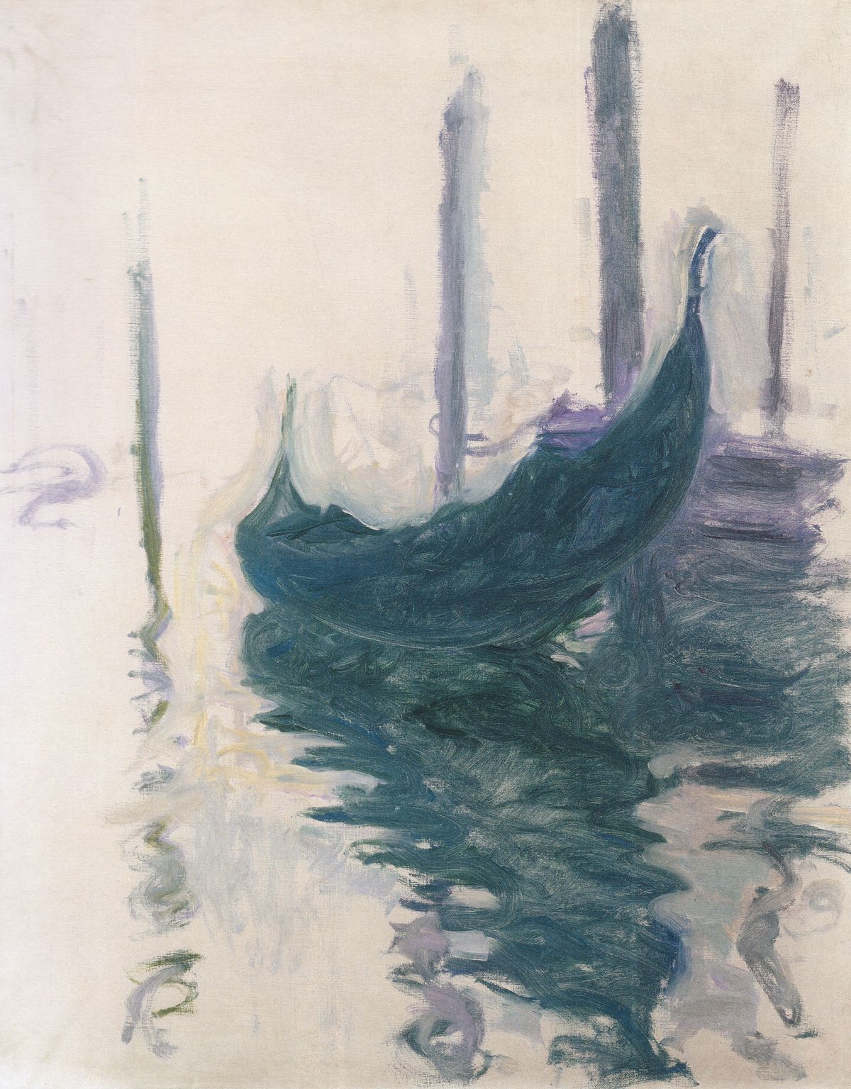Gondolas in Venice - Claude Monet