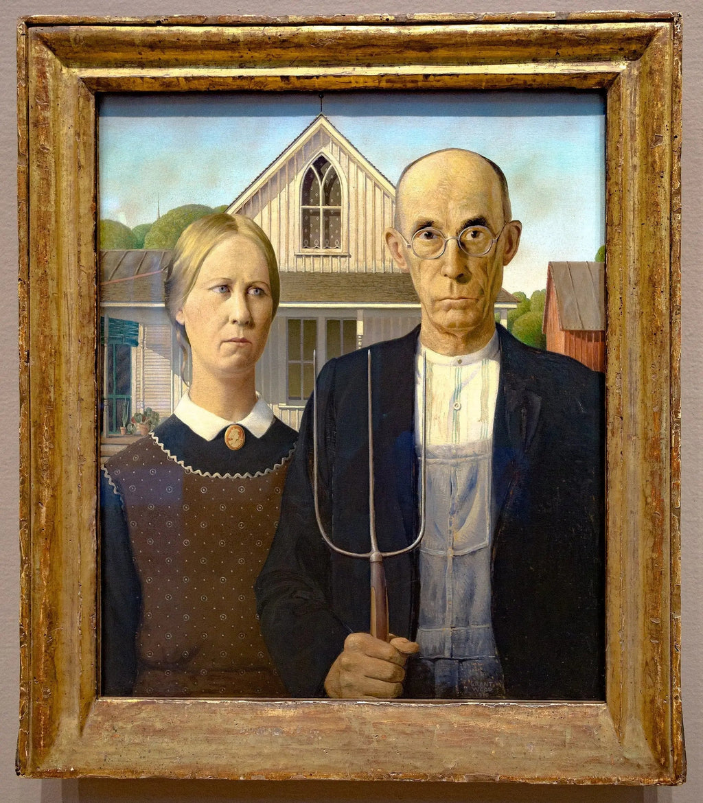 gothique américain - Grant Wood image 2 tableau peint à l’huile sur toile