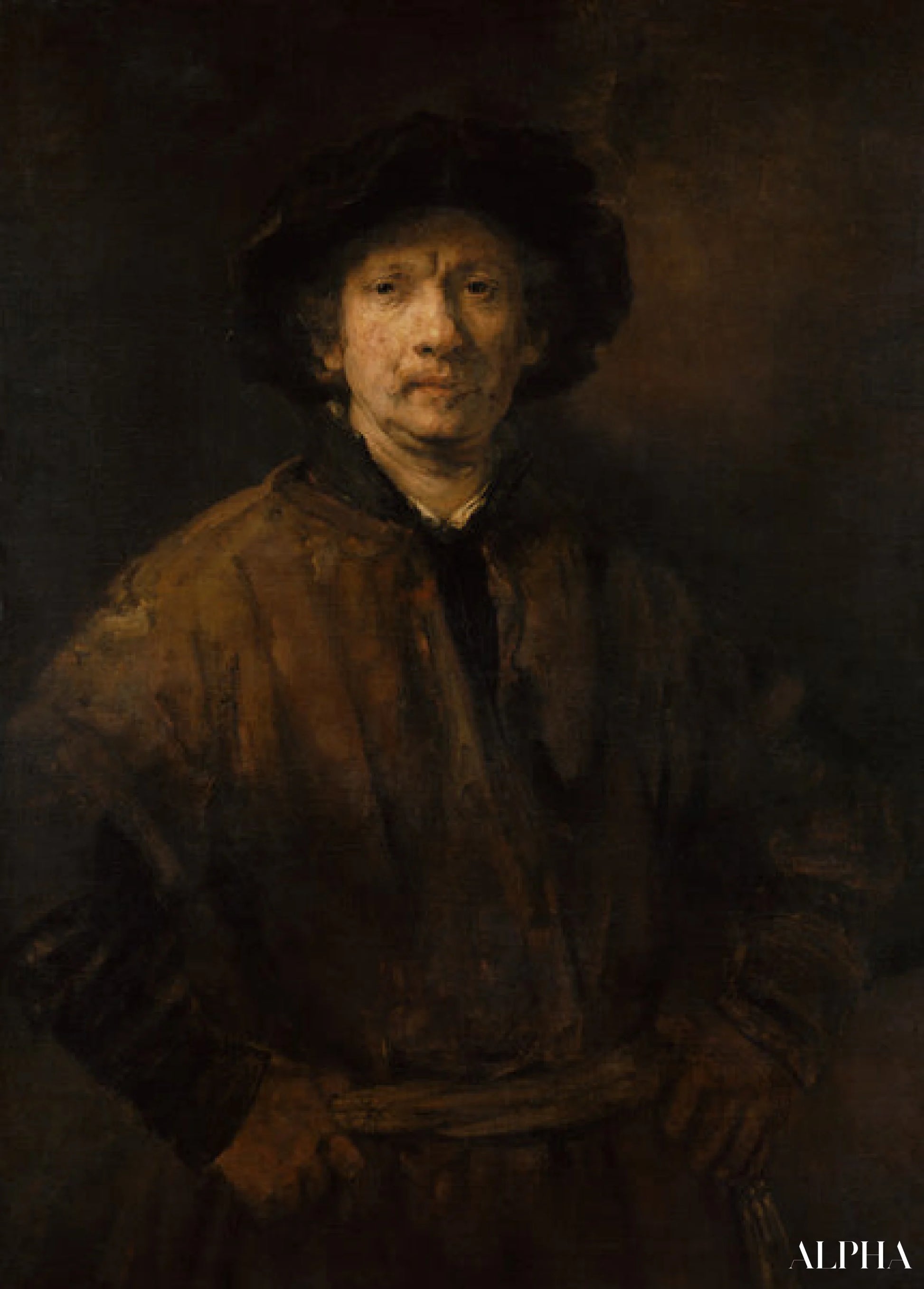 Grand autoportrait - Rembrandt van Rijn - Reproductions de tableaux et peintures haut de gamme
