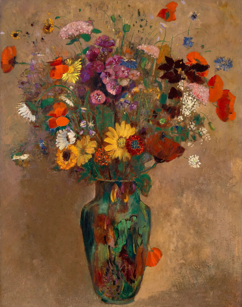 Large Wildflower Bouquet - Odilon Redon