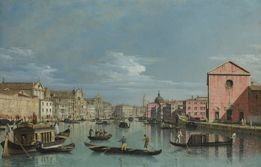 Le Grand Canal devant Santa Croce - Bernardo Bellotto