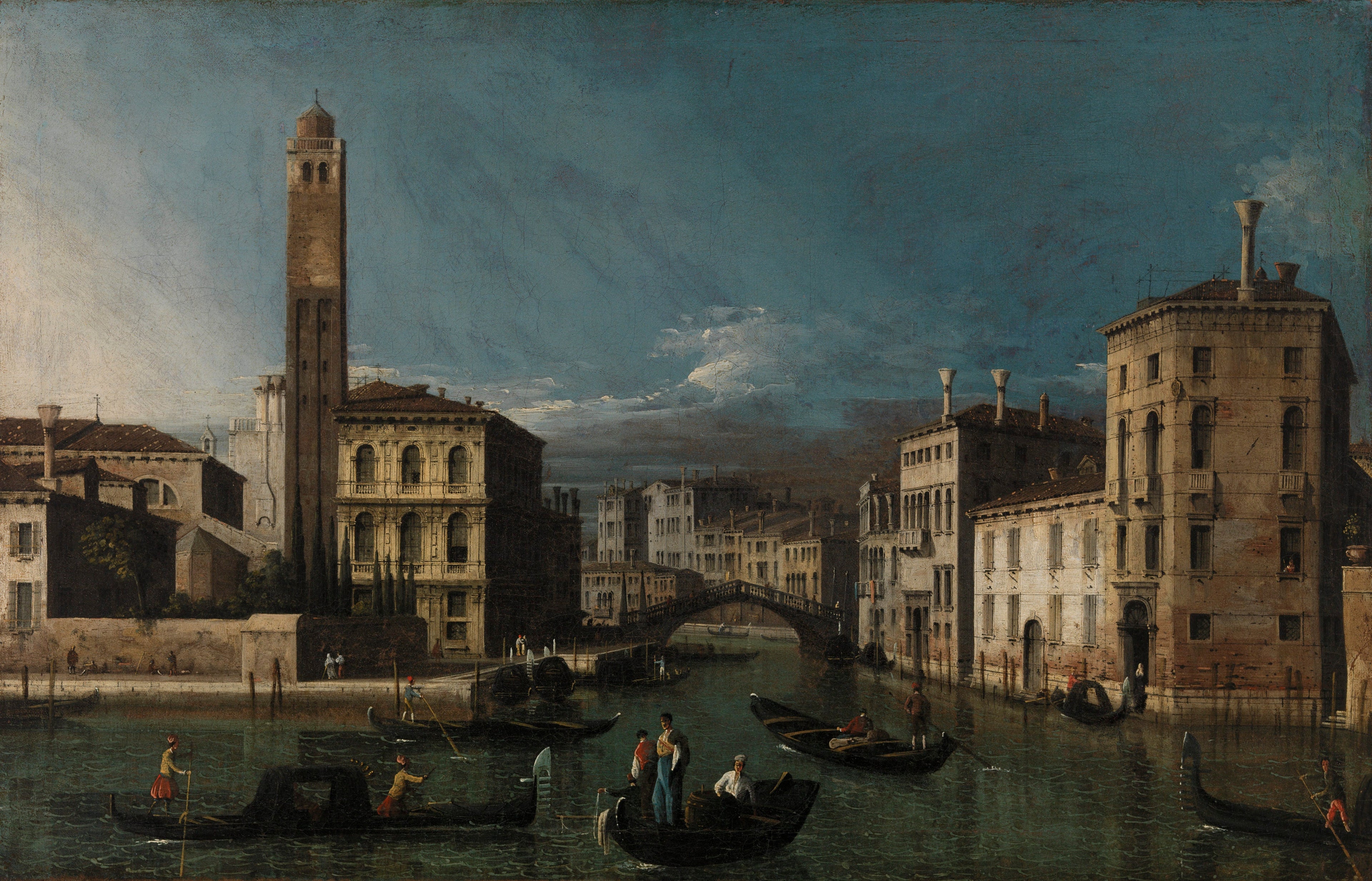 Grand Canal: San Geremia and the Entrance of Cannaregio - Canaletto