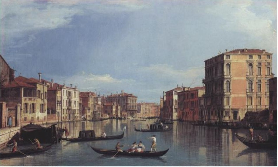 Grand Canal towards the East, from the Bembo Palace to the Vendramin-Calergi Palace - Canaletto