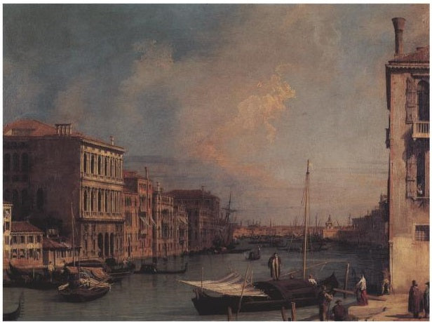 Grand Canal viewed from the east from Campo S. Vio - Canaletto