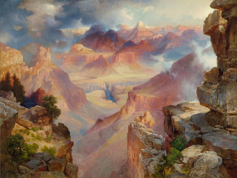 Grand Canyon de l'Arizona at sunset - Thomas Moran